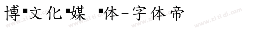 博创文化传媒 锐体字体转换